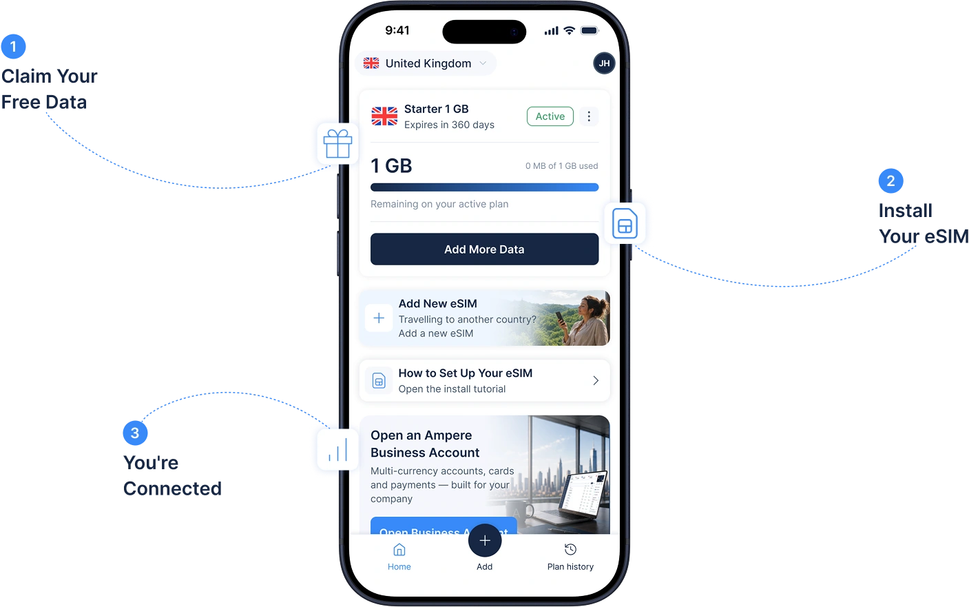 Ampere mobile app image